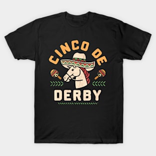 Cinco De Derby  Horse Racing derby Party sombrero T-Shirt